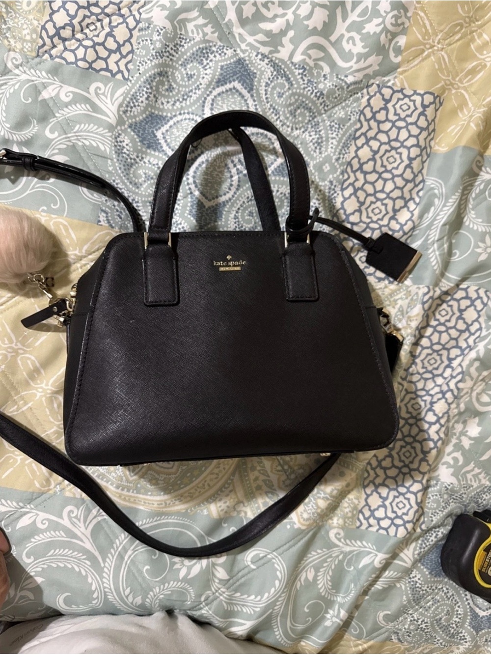 Kate Spade New York, Cameron Street Candace, Women Satchel Bag, Black, Dust Bag